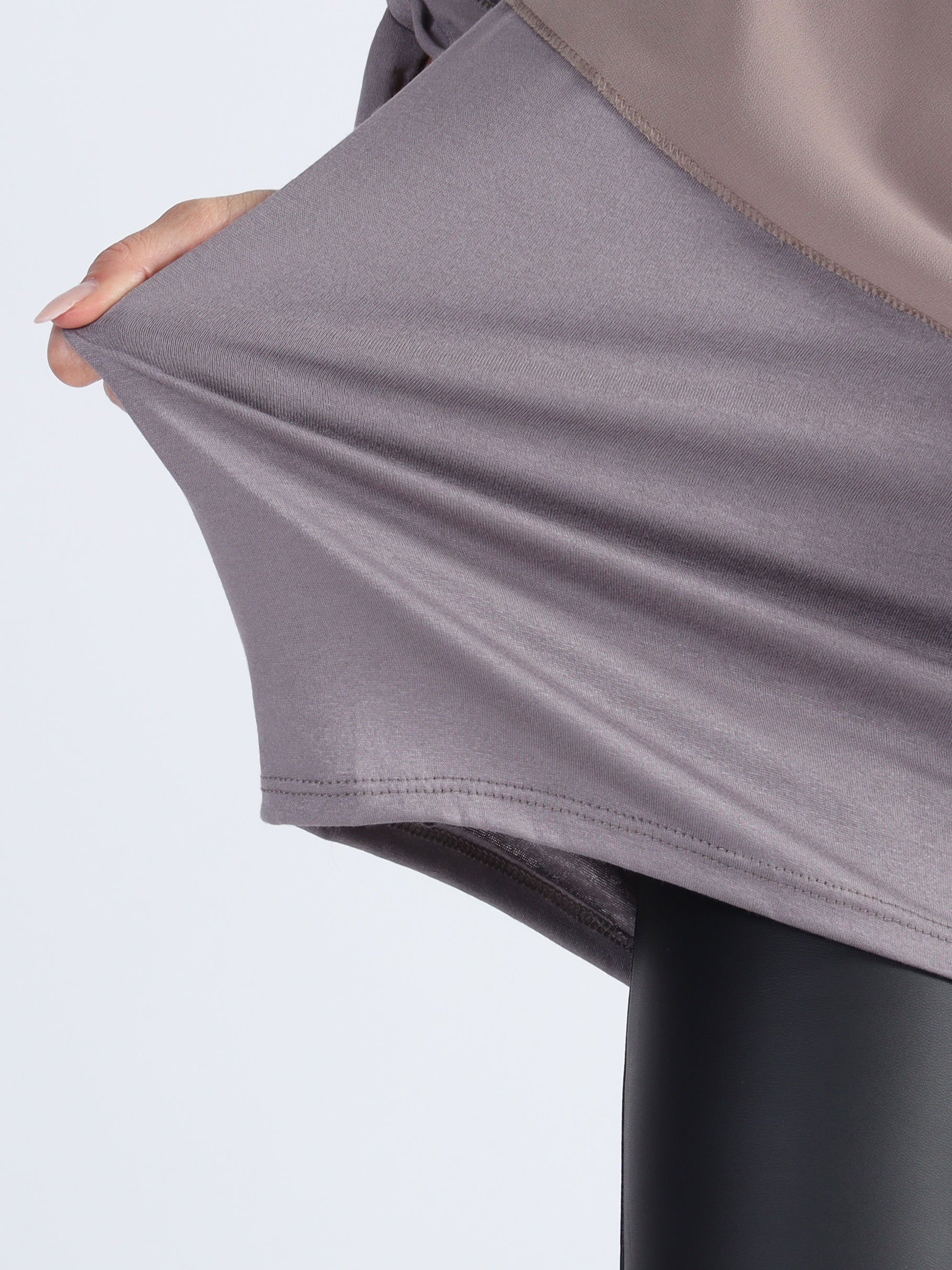 Kenya Shirt - Plus size tunika med chiffonglager